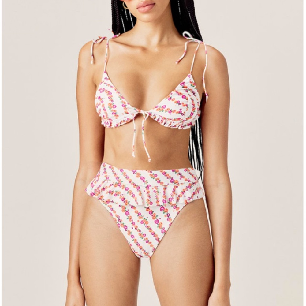 NEW For Love & Lemons Talulah Hi-Waist Bikini Set